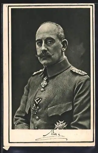 AK Max von Baden in Uniform mit Orden