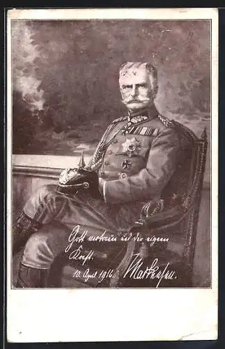 AK Generalfeldmarschall von Mackensen in Uniform mit Pickelhaube