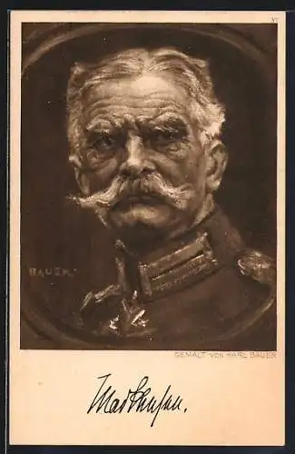 AK Portrait des Heerführers Generalfeldmarschall August von Mackensen in Uniform