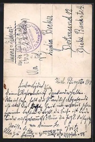 Künstler-AK R. Borrmeister: Mädchen im Matrosenanzug
