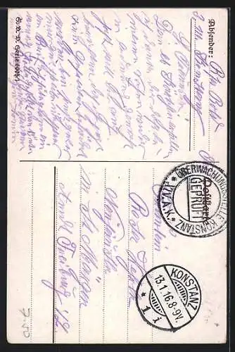 AK Soldat in Uniform mit seiner Geliebten, Reichskriegsfahne und Eichenlaub