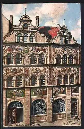 Künstler-AK Konstanz, Das Rathaus