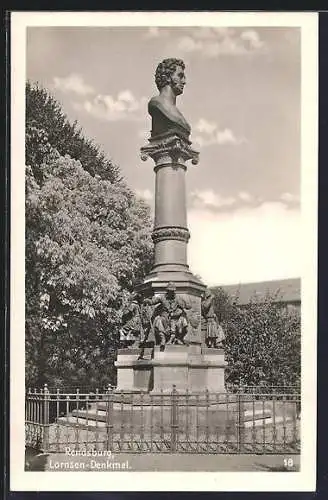 AK Rendsburg, Lornsen-Denkmal