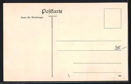 AK München, Grosser Saal des Evangelischen Vereinshauses, Mathildenstrasse 4