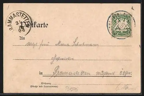 AK Burghausen / Salzach, Ortsansicht mit Wasser, Kirche, Klausen