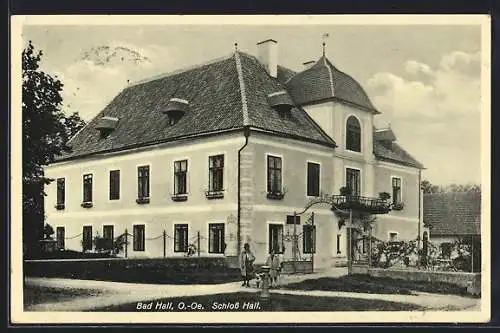 AK Bad Hall, Blick auf das Schloss