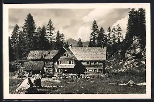 AK Obertraun, Gasthaus auf der Schönbergalpe