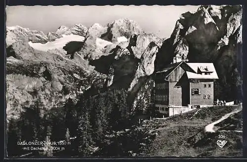 AK Gablonzer-Haus, Panorama mit Dachstein