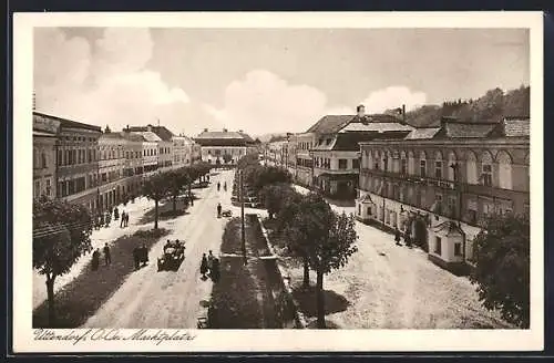 AK Uttendorf, Marktplatz, Restaurant Goldene Sterne