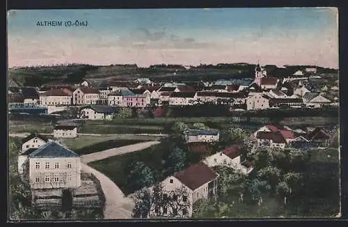 AK Altheim, Panorama mit Kirche