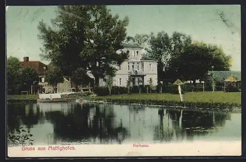 AK Mattighofen, Kurhaus am Ufer