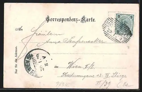 AK Mattighofen, Partie am Marktplatz