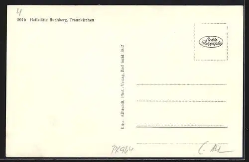 AK Traunkirchen, Ansicht der Heilstätte Buchberg