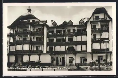 AK St. Wolfgang am Wolfgangsee, Ansicht vom Grand Hotel