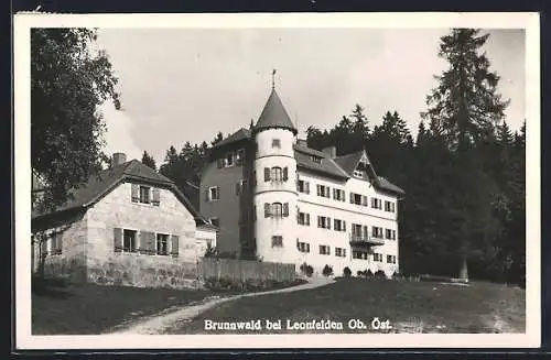 AK Brunnwald, Teilansicht mit Hotel