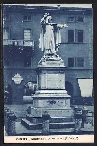 AK Ferrara, Monumento a G. Savonarola