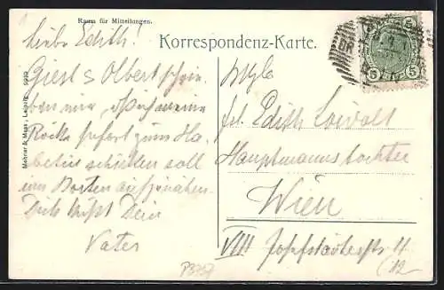 AK Braunau am Inn, Partie in der Vorstadt