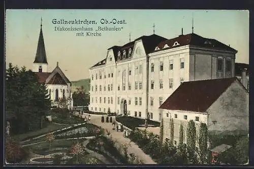 AK Gallneukirchen, Diakonissenhaus Bethanien mit Kirche