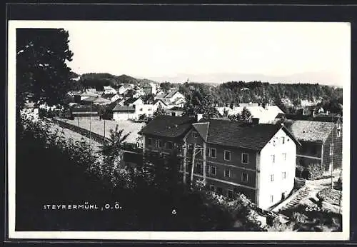 AK Steyrermühl /O. Ö., Ortsansicht vom Waldrand aus