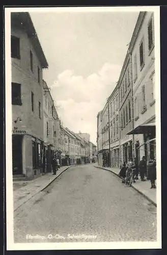 AK Eferding, Menschen auf der Schmidtgasse