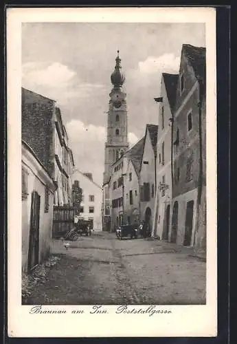 AK Braunau am Inn, Partie in der Poststallgasse