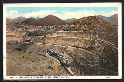 AK Bisbee, AZ, Steam Shovels, Sacramento Hill