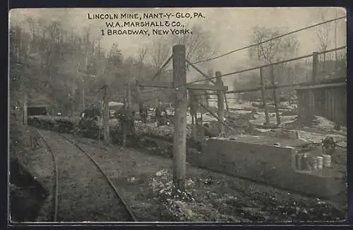 AK Nanty Glo, PA, Lincoln Mine, W. A. Marshall & Co.