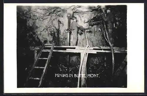 AK Butte, MT, Underground mining, drilling