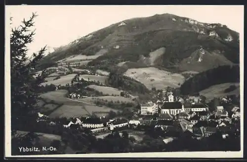 AK Ybbsitz /N.-Oe., Ortsansicht vom Berg aus