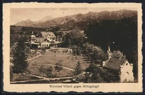 AK Villach, Warmbad gegen den Mittagskogel