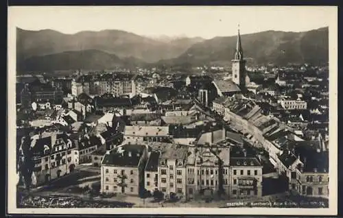 AK Villach, Blick über die Dächer