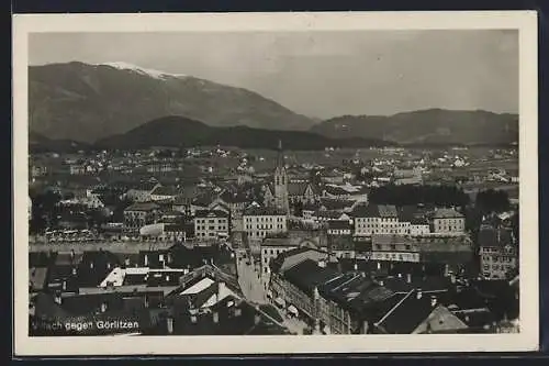 AK Villach, Panorama gegen Görlitzen