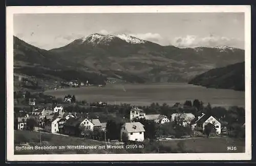 AK Seeboden am Millstättersee, Ortsansicht mit Mirnock