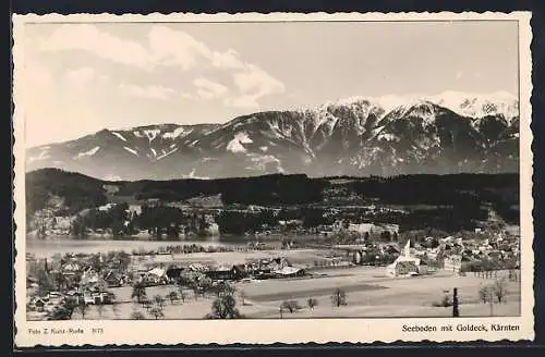 AK Seeboden /Kärnten, Panorama mit Goldeck