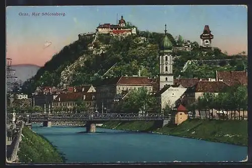 AK Graz, Mur und Schlossberg