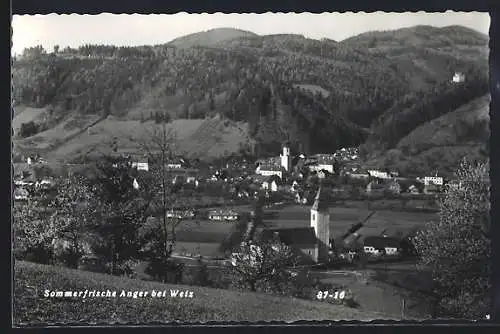 AK Anger bei Weiz, Teilansicht mit Kirche