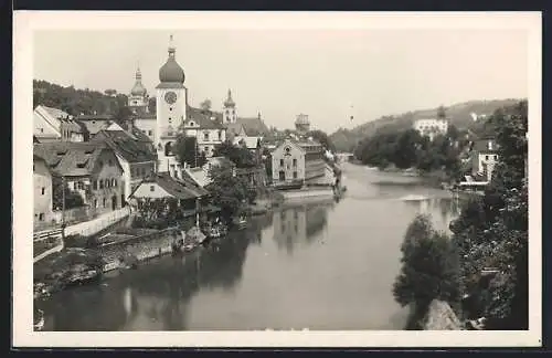 AK Waidhofen a. d. Ybbs, Ortsansicht von der Zellerbrücke