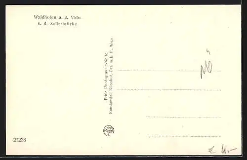 AK Waidhofen a. d. Ybbs, Ortsansicht von der Zellerbrücke