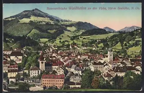 AK Waidhofen a.d. Ybbs, Panoramaansicht des Ortes