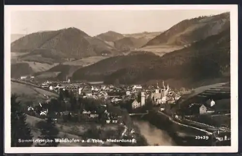 AK Waidhofen a. d. Ybbs, Teilansicht mit Kirche