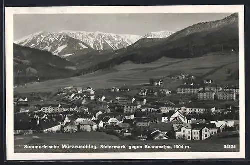 AK Mürzzuschlag /Steiermark, Teilansicht Schneealpe