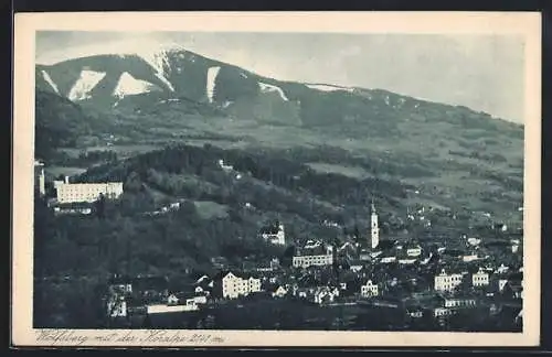 AK Wolfsberg, Teilansicht mit der Koralpe