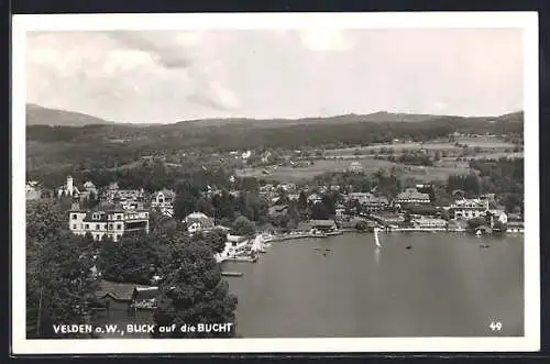 AK Velden a. W., Blick auf die Bucht