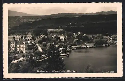 AK Velden am Wörthersee, Ortsansicht am Wasser