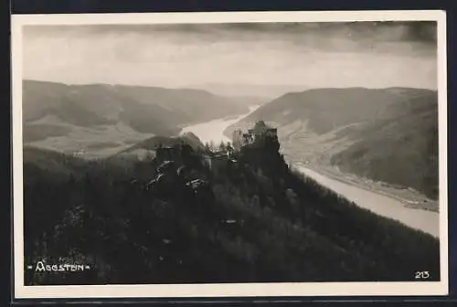 AK Aggstein, Blick auf die Ruine