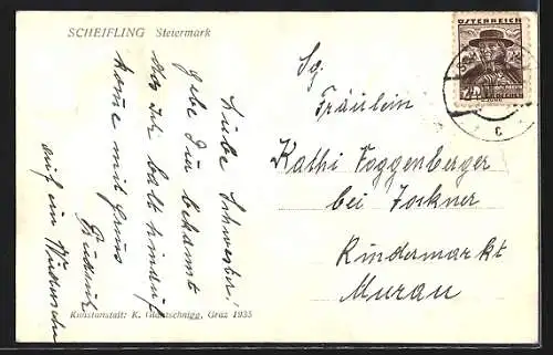 AK Scheifling / Steiermark, Gesamtansicht der Ortschaft