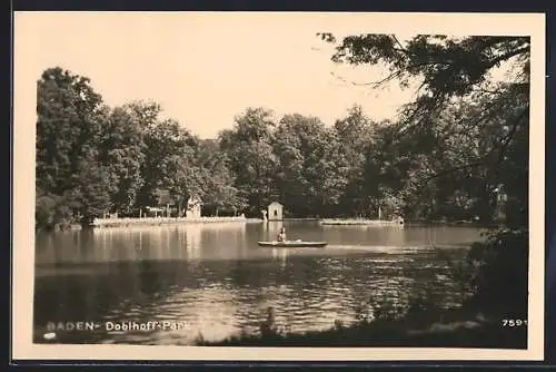 AK Baden, Seepartie im Doblhoff-Park