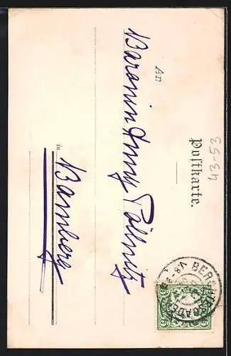 AK Paar in Trachtenkleidung beim Volkstanz