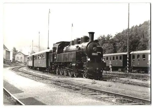 Fotografie Eisenbahn CSD - Ceskoslovenské státní dráhy, Personenzug mit Dampflok Nr. 354.1217