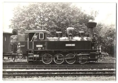 Fotografie Eisenbahn CSD - Ceskoslovenské státní dráhy, Personenzug mit Lokomotive, Dampflok Nr. 22.025 Arcivevoda Karel